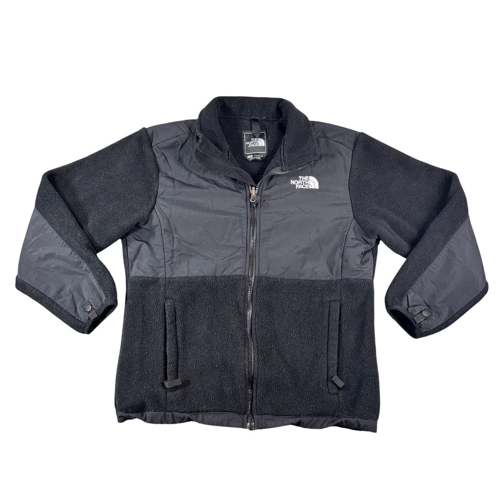 The North Face Denali Full Zip Fleece Jacket Girls Size Large Black